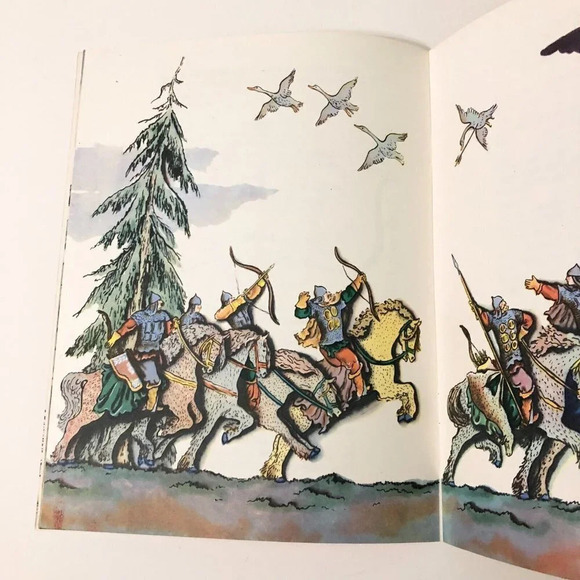 Vtg 1973 A Pushkin The Tale of the Dead Princess and Seven Knights Konashevich - Picture 11 of 14